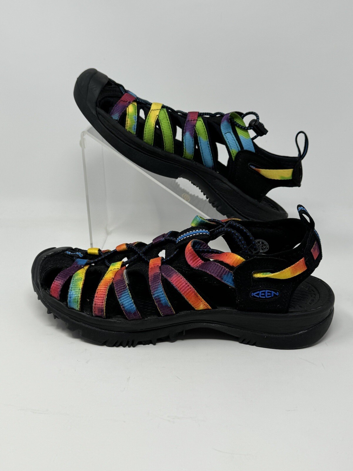 KEEN Sandali da uomo Newport retrò cravatta tintura sport acquatici punta chiusa taglia 8 ottime condizioni