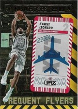 2021-22 PANINI HOOPS FREQUENT FLYERS INSERT GOLD PARALLEL #8 KAWHI LEONARD