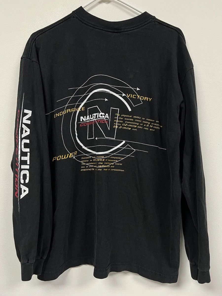 Nautica competition long sleeve shirt Clearance