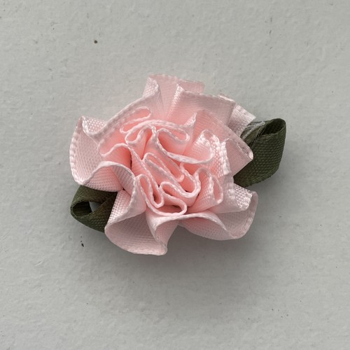 10pc Single or Mix Carnations Satin Ribbon Flower Embellishment craft sew #401 - Picture 44 of 47