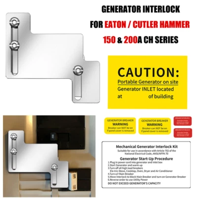 For Eaton Cutler Hammer 150 200A CH Series Panel Generator Interlock Kit