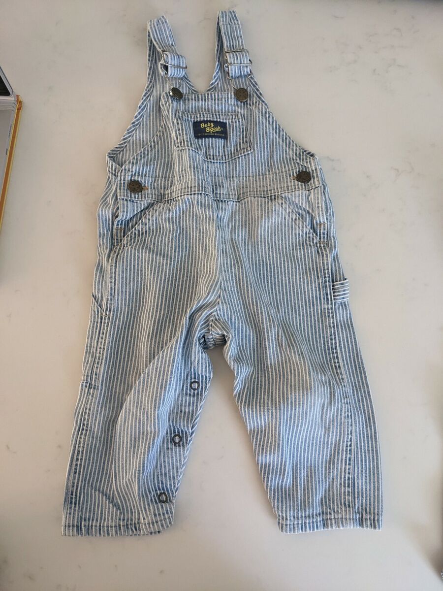 Vintage oshkosh b'gosh overalls Blue White Striped 8 Months Vintage oshkosh b'gosh overalls Blue White Striped 8 Months