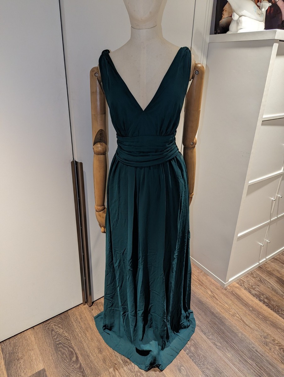 sachin and babi light blue dress dark green multiway dress