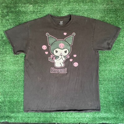 Vintage Y2K Sanrio Kuromi Shirt Japan Anime Goth Emo Tee