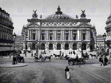 Die Oper Paris Frankreich 1890 alter Bw Fotodruck Plakat 1914Bwb