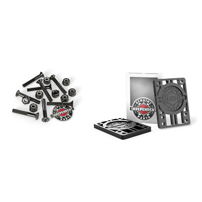 Independent Skateboard Trucks Hardware Riser Pad Kit 1.5'' Phillips + 1/4'' Risers