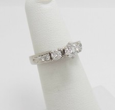 1CT Natural Diamond Engagement Anniversary Wedding Bridal Ring 14K White Gold