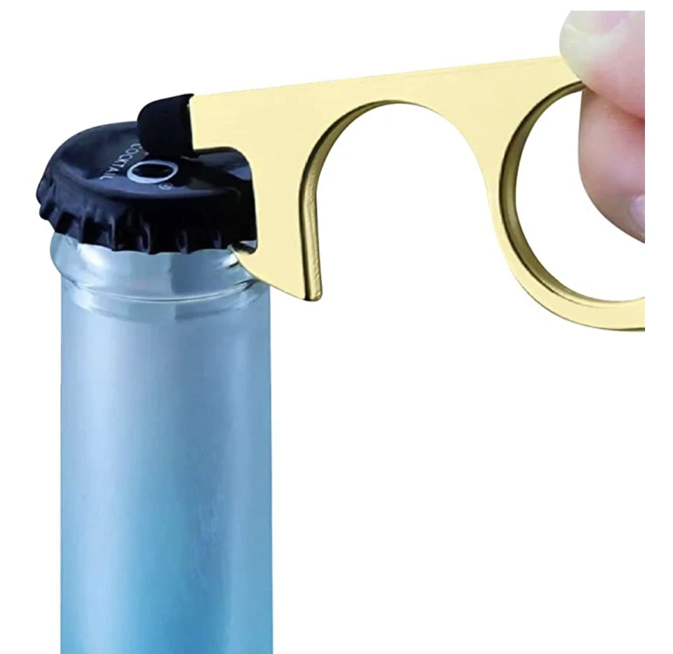 Herramienta para abrir puertas sin contacto (3 piezas) - Herramienta para llavero sin contacto con bolsa de terciopelo limpia  Foto 2 de 4