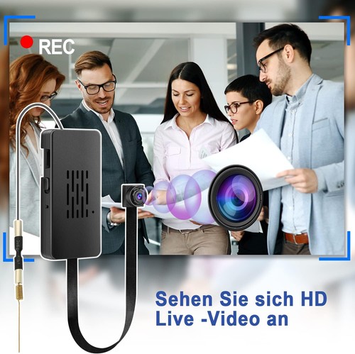 WLAN ÜBERWACHUNGSKAMERA MINI FULL HD KNOPF EINBAU KAMERA VIDEOAUFNAHME HAUS AUTO - Bild 5 von 7