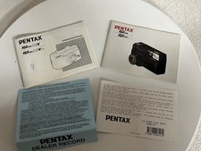 Pentax IQZoom 60 and IQZoom60date Camera Operating Manual Brochure no Camera 