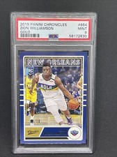 2019-20 Panini Chronicles Classics Zion Williamson RC Gold Rookie #/10 Psa 9!!!!