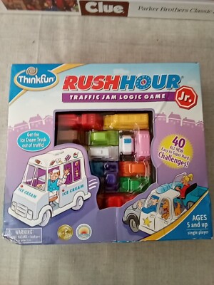 Thinkfun Rush Hour Junior -Traffic Jam Logic Game Board Game - Fun Kids Game NEW