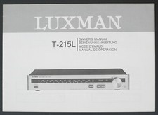 Original LUXMAN T-215L Stereo Tuner Bedienung...