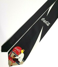 Vtg 2002 2002Ties.Com Men's Necktie COKE Coca-Cola Soda NICE 57" Polyester