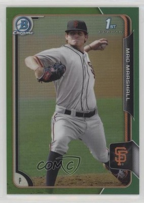 2015 Bowman Draft Chrome Green Refractor 56/99 Mac Marshall #113 0f8