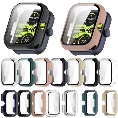 PC+Tempered Glass Protective Case For HAYLOU Watch4 HF011 Screen Protector Cover