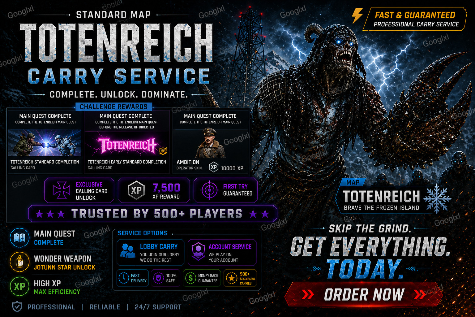 COD Black Ops 7 Totenreich Easter Egg Completion Zombies Main Quest Carry BO7