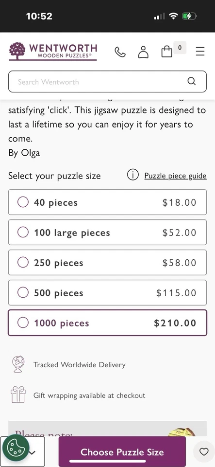 wentworth wooden jigsaw puzzles 1000 Christmas Chias - Image 2 of 3