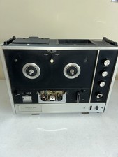 Sony Black Silver Vintage Tape Deck TC-530 Recorder Cords Microphone Parts