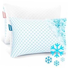 Cooling Pillows Queen Size Set of Luxury Shredded Memory Foam Queen 20"x30" 2