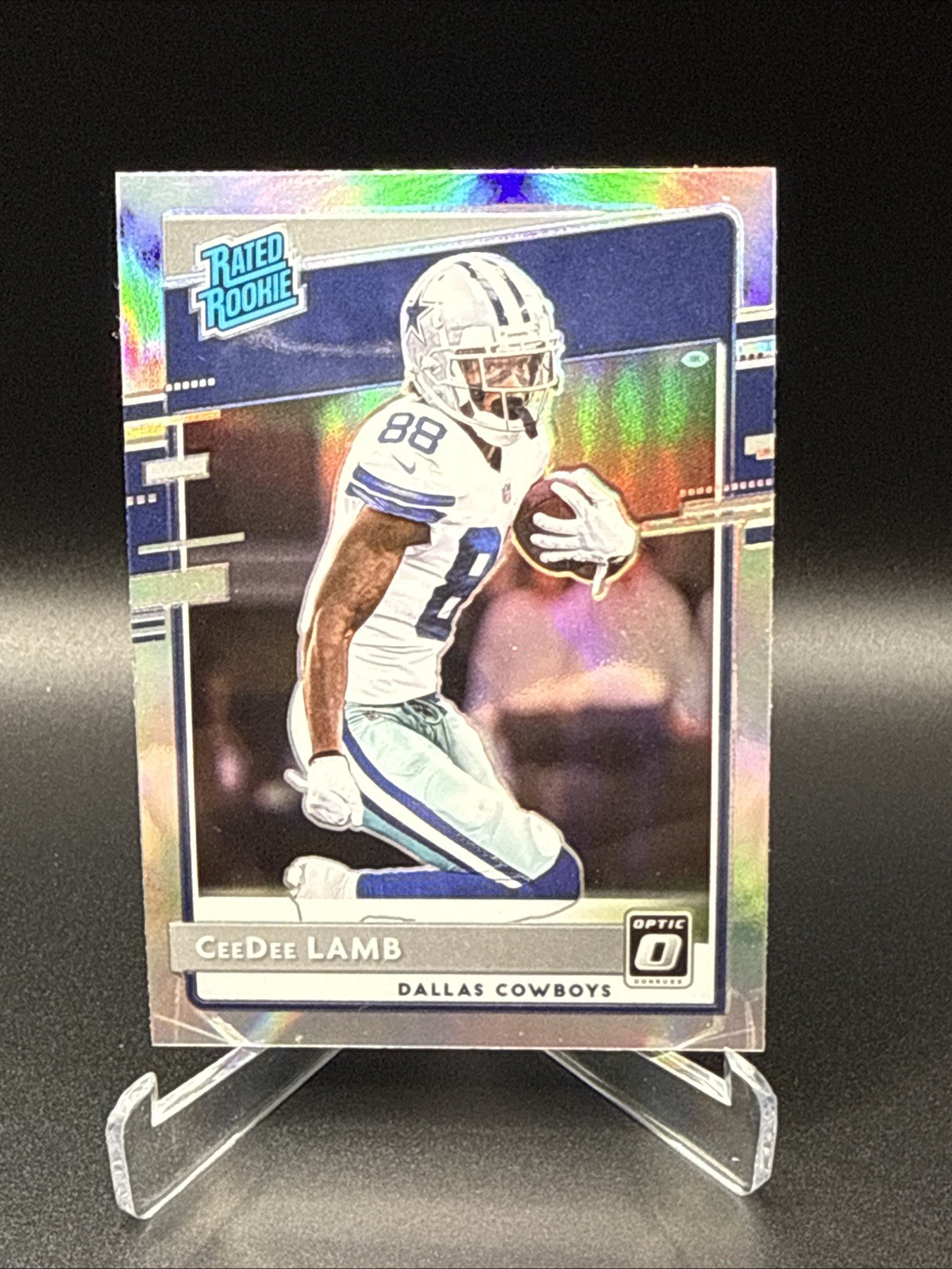 2020 Donruss Optic #156 - CeeDee Lamb - Rated Rookie Silver Holo
