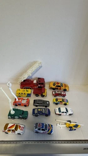Vintage Matchbox Die-cast Job Lot Emergency Vehicles, NASCAR, & Helicopter