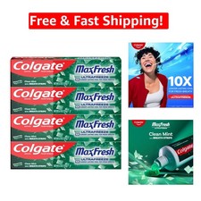 MaxFresh Clean Mint Toothpaste - Fluoride Formula for Clean Breath  Whitening