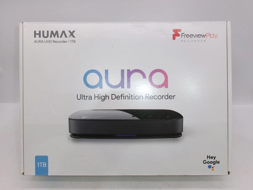 Humax Aura UHD Freeview Play Recorder 1TB Android TV - Neu OVP geöffnet