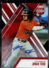 2017 Panini Elite Autographs Red Jonah Todd #196 # SN #15/75,AU 02 Auto