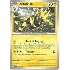 Pokémon TCG - Paradox Rift  - Uncommon - Zebstrika  - 063/182