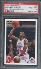 PSA 8 1991 UPPER DECK MICHAEL JORDAN #48 ALL STAR 91-92 NEAR MINT CARD