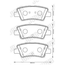Satz Bremsbeläge Bremsklötze hinten für KIA Niro 1 DE Optima JF PRO JD | 2406
