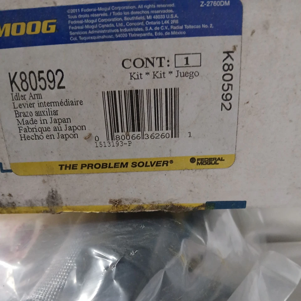 Brazo de rueda loca de dirección Moog K80592 para Nissan Frontier Xterra Foto 4 de 4