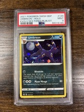 Umbreon SWSH129 SWSH: Sword & Shield Promo three pack blister PSA 9 on eBay