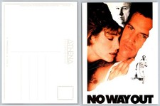 No Way Out Movie Poster Postcard 1988 Kevin Costner Sean Young Gene Hackman
