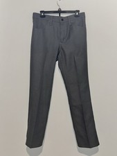 Wrangler Men's Gray Twill Workwear Pants Polyester Regular Fit Straight Leg