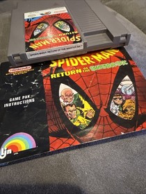 Spider-Man Return Of The Sinister Six Cartucho de Juego y Manual Juego Nintendo Nes