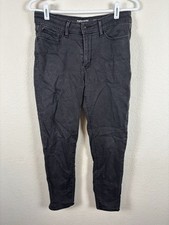 Levis Denizen Womens Jeans Sz 8M 29x32 Black High Rise Ankle Skinny Excellent
