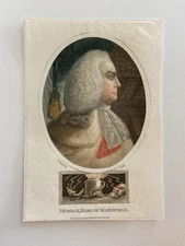 Antique 1827 Engraving of William Murray, Earl of Mansfield – Chief Justice 