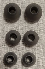 Earbud Tips Soft Silicone Earbuds Replacement Tips, S/M/L - Gray