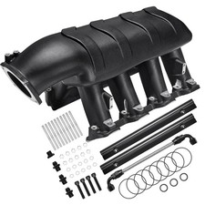 For Ls Intake Manifold Low Profile Cathedral Port 92mm Compatible 92mm Black