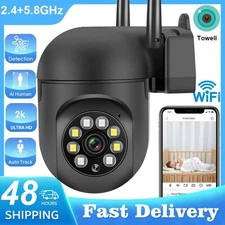 Outdoor WiFi Camera HD Security Camera AI Tracking Night Vision Surveillance LOT