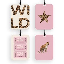 4 Pcs Cheetah Air Freshener Pink Cheetah Print Car Accessories For Women Cute... 4 Pcs Cheetah Air Freshener Pink Cheetah Print Car Accessories For Women Cute...