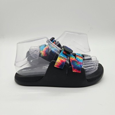 Chaco Chillos Slide Sandal Lightweight Rainbow Tie Dye Big Kids Size 4