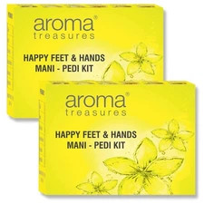 Aroma Treasures Happy Feet & Hands Manicure Pedicure Kit 33g /ml Pack of 2