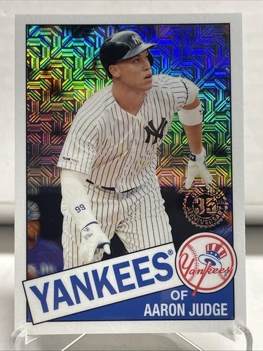 AARON JUDGE 2020 TOPPS CHROME SILVER PACK MOJO REFRACTOR INSERT CARD NY YANKEES