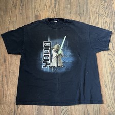 Vintage 2000s Yoda Star Wars Shirt Sz XXL