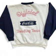 Coca-Cola Vintage 90s Coca cola 90s bowling crewneck sweatshirt White