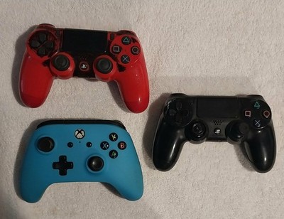 Parts Only PS4 Controller Lot Of 2 And 1 Xbox FOR PARTS OR REPAIR