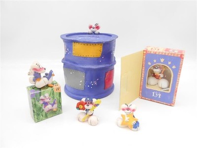Diddl Maus Spardose + 4 Sammelfiguren Depesche Vintage 90er /R18F6